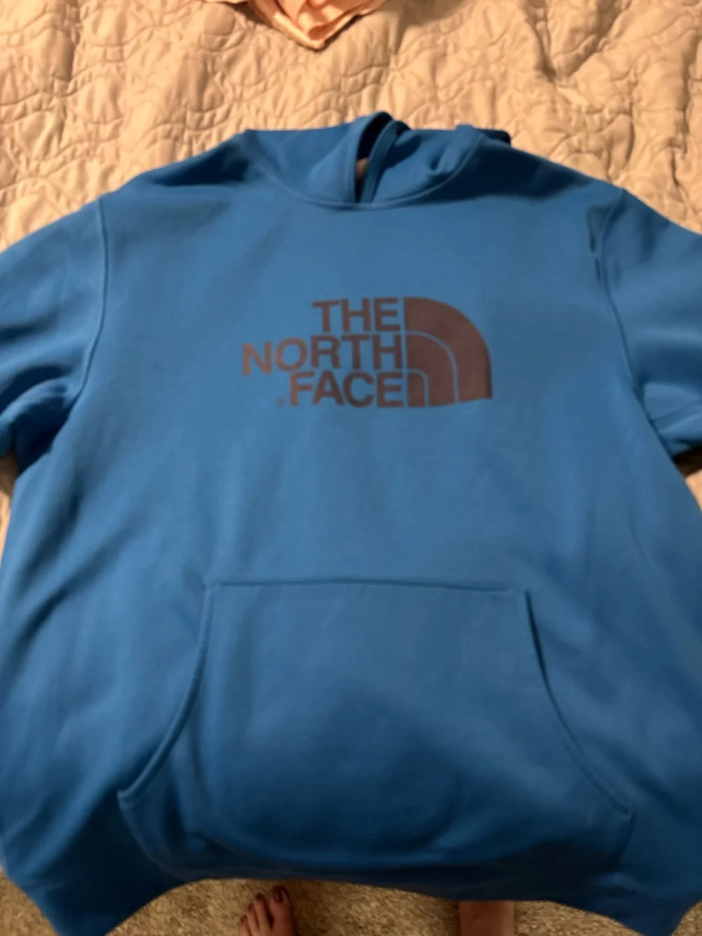 The North Face Men's Bright Blue Logo Hoodie